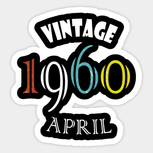 1960 - april Sticker